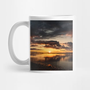 Magical Sunset by the Lighthouse in Reykjavik Iceland Mug